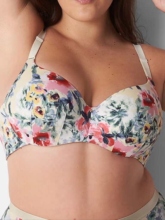 Cacique Other - Lane Bryant's Cacique Lightly Lined Floral Balconette Bra Size 42D